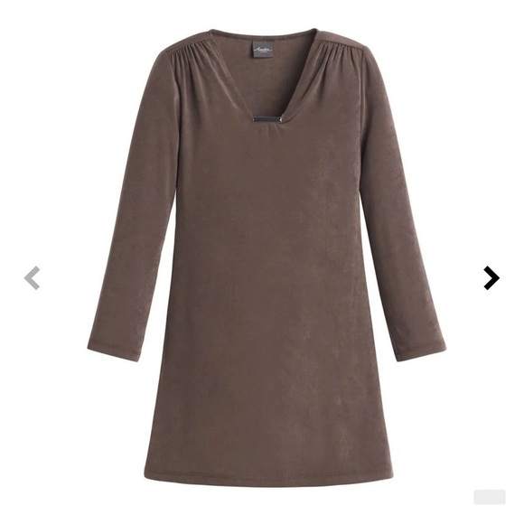 Chico's Tops - Chicos Travelers Hardware V Neck 3/4 Sleeve Top